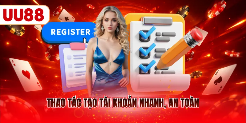 Thao tác đăng ký UU88 tạo tài khoản nhanh an toàn